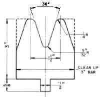 Number  22 die - 1 1/2 inch - 3/16 capacity