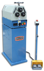 Baileigh RM20 Roll Bending Machine for small radius bending of pipe, tubing, angle, flat bar, etc