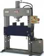 Dake hydraulic shop press including H frame and C frame types