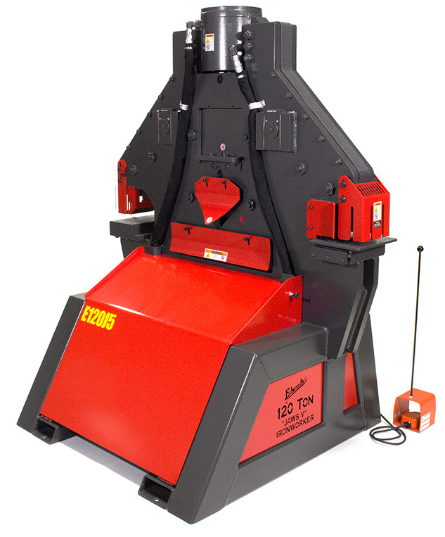 Edwards 120 ton Ironworker machine rear photo