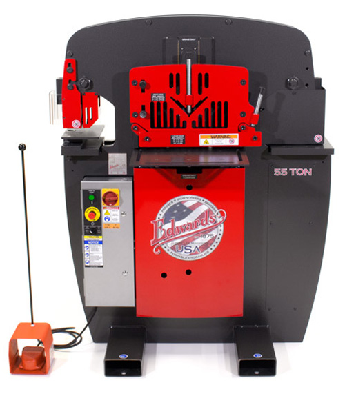 Edwards 55 ton Ironworker machine front photo