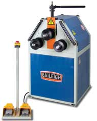 Baileigh RM55 Roll Bending Machine for pipe, tubing, angle, flat bar, etc